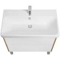 Товар: Тумба под раковину Aquaton Сканди 80 1A283001SDZ90 подвесная Белый глянец Дуб рустикальный - фото 6 Тумба под раковину Aquaton Сканди 80 1A283001SDZ90 подвесная Белый глянец Дуб рустикальный — фото 6, Мебель для ванной