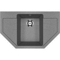 Кухонная мойка Ulgran Classic U-609-309 Темно-серая — фото 1, Кухонные мойки