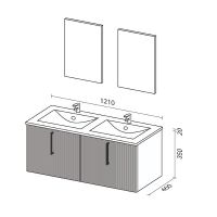Товар: Тумба с раковиной SanVit Рольф W 120 krolfW120 подвесная Белый глянец - фото 6 Тумба с раковиной SanVit Рольф W 120 krolfW120 подвесная Белый глянец — фото 6, Тумбы с раковиной