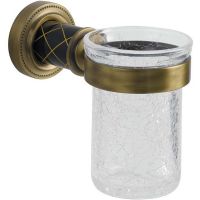 Стакан для зубных щеток Boheme Murano 10904-B-BR Бронза Черный — фото 1, Мыльницы