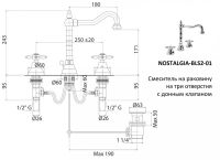 Товар: Смеситель для раковины Cezares Nostalgia NOSTALGIA-BLS2-02 Бронза - фото 2 Смеситель для раковины Cezares Nostalgia NOSTALGIA-BLS2-02 Бронза — фото 2, Смесители