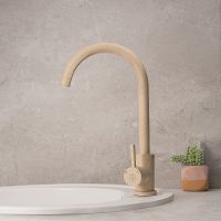 Смеситель для кухни Ростовская Мануфактура Сантехники SUS124BGK-017F Бежевый — фото 3, Смесители