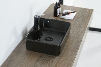 Раковина Orange 48 B01-475MB Черная матовая — фото 3, Раковины накладные