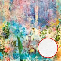 Фреска Ortograf Цветы 7048 Фактура бархат FX Флизелин (2,7*2,7) Разноцветный, Цветы/Живопись — фото 1, Фрески