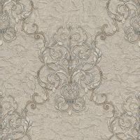 Обои Decori-Decori Parma 83305 Винил на флизелине (1,06*10,05) Серый, Дамаск — фото 1, Обои для стен