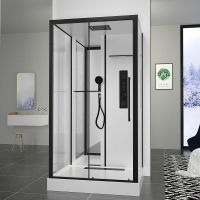 Товар: Душевая кабина Black&White Galaxy 8028000 с гидромассажем - фото 2 Душевая кабина Black&White Galaxy 8028000 с гидромассажем — фото 2, Душевые кабины