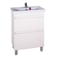 Тумба под раковину АСБ-мебель Коста 60 11493 Белый ясень — фото 1, Мебель для ванной