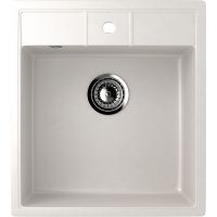 Кухонная мойка Ulgran Classic U-406-341 Ультра-белая — фото 1, Кухонные мойки