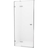 Душевая дверь New Trendy Avexa Chrome 100 L EXK-1445 профиль Хром стекло прозрачное — фото 1, Распашные душевые двери