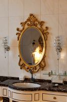 Смеситель для раковины GPD Retro Colored MTL180-S-R Черный матовый Розовое золото — фото 8, Смесители