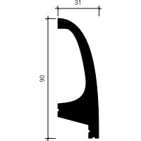Плинтус Европласт 6.53.701 2000x90x31 мм — фото 8, Плинтуса напольные