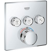 Смеситель для душа Grohe Grohtherm SmartControl 29126000 с термостатом Хром — фото 1, Смеситель для душа