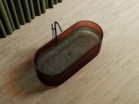 Ванна из полиэфирной смолы Abber Kristall 170х75 AT9708Opal Коричневая без гидромассажа — фото 6, Ванны из полиэфирной смолы