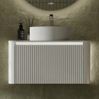 Товар: Тумба под раковину Jorno Lumino 80 Lum.01.80/P/W/JR подвесная Белая - фото 3 Тумба под раковину Jorno Lumino 80 Lum.01.80/P/W/JR подвесная Белая — фото 3, Тумбы под раковину