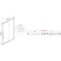 Товар: Душевая дверь Vincea Arno 150 VPS-1A150CL профиль Хром стекло прозрачное - фото 7 Душевая дверь Vincea Arno 150 VPS-1A150CL профиль Хром стекло прозрачное — фото 7, Душевые двери в нишу