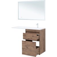 Тумба под раковину Aquanet Токио 120 333648 Дуб веллингтон — фото 8, Тумбы под раковину