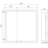 Товар: Зеркальный шкаф Iddis Zodiac 80 ZOD8000i99 с подсветкой Белый - фото 6 Зеркальный шкаф Iddis Zodiac 80 ZOD8000i99 с подсветкой Белый — фото 6, Мебель для ванной