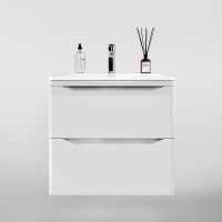 Товар: Тумба под раковину Style Line Марелла 60 Люкс Plus СС-00002405 подвесная Белый глянец антискрейтч - фото 2 Тумба под раковину Style Line Марелла 60 Люкс Plus СС-00002405 подвесная Белый глянец антискрейтч — фото 2, Мебель для ванной