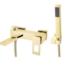 Смеситель для ванны Boheme Q 143-GG Золото — фото 1, Смесители