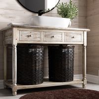 Корзина для белья WasserKRAFT Bever с крышкой Темно-коричневая арт-WB-240-M — фото 2, Корзины для белья