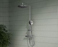 Товар: Душевая система Vitra Aquaheat A47205EXP с термостатом Хром - фото 2 Душевая система Vitra Aquaheat A47205EXP с термостатом Хром — фото 2, Душевые стойки