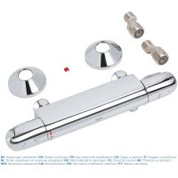 Смеситель для душа Grohe Grohtherm 1000 34814003 с термостатом Хром — фото 8, Смеситель для душа