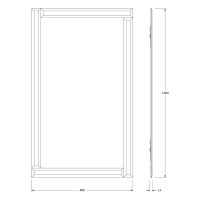 Товар: Зеркало Evoform Style 100x60 BY 0831 с зеркальным обрамлением - цвет Графит - фото 4 Зеркало Evoform Style 100x60 BY 0831 с зеркальным обрамлением - цвет Графит — фото 4, Мебель для ванной