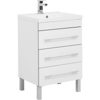 Тумба с раковиной Aquanet Верона 58 287668 Белая — фото 1, Тумбы с раковиной