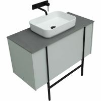 Тумба под раковину Allen Brau Reality 100 1.32007.PWM подвесная Папирус матовый — фото 28, Тумбы под раковину