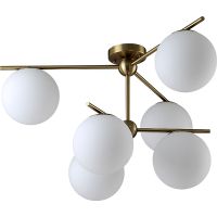 Люстра Crystal Lux Feliz SP-PL6 Bronze White Белая Бронза — фото 1, Люстры