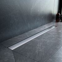 Душевой лоток AM.PM MasterFlow 80 W01SC-U11-080-04SB с решеткой Хром матовый / под плитку Tile — фото 6, Душевые лотки