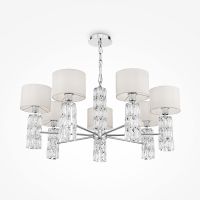 Люстра Maytoni Modern Talento DIA008PL-07CH Белая Хром — фото 3, Люстры