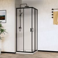 Товар: Душевой уголок Vincea City 100x90 VSS-5CT9010CLB профиль Черный стекло прозрачное - фото 3 Душевой уголок Vincea City 100x90 VSS-5CT9010CLB профиль Черный стекло прозрачное — фото 3, Прямоугольные душевые уголки