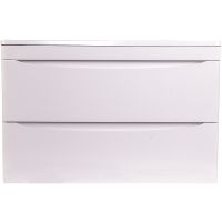 Тумба под раковину Style Line Бергамо 80 СС-00002322 подвесная Белая антискрейч — фото 1, Мебель для ванной