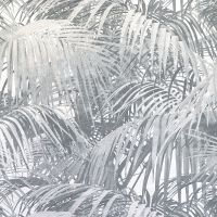 Обои Solo Liberty E202600 Винил на флизелине (1,06*10) Серый, Листья — фото 1, Обои для стен