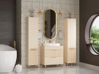 Товар: Шкаф пенал Brevita Enfida 35 R ENF-05035-030P Бежевый матовый - фото 10 Шкаф пенал Brevita Enfida 35 R ENF-05035-030P Бежевый матовый — фото 10, Мебель для ванной