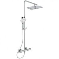 Душевая система Ideal Standard Ceratherm T100 A7705AA с термостатом Хром — фото 1, Душевые стойки