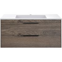 Тумба под раковину Vincea Chiara 2D 100 VMC-2C2100RO подвесная R.Oak — фото 1, Тумбы под раковину