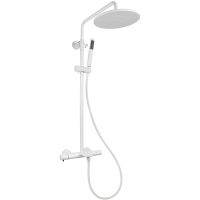 Душевая система Kaiser Serio 05382-4 с термостатом Белая матовая — фото 1, Душевое оборудование. Душевая программа