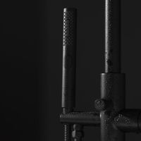 Смеситель для ванны Allen Brau Priority 5.31008-31 Черный матовый — фото 22, Смесители напольные