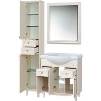 Тумба с раковиной Misty Шармель 80 УТ000001877 Бежевая — фото 7, Мебель для ванной