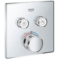 Смеситель для душа Grohe Grohtherm SmartControl 29124000 с термостатом Хром — фото 1, Смеситель для душа