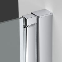 Душевой уголок Vincea Alpha 90x90 VSR-3ALP9090MT профиль Хром стекло текстурное — фото 4, Квадратные душевые уголки