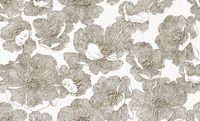 Обои Solo Fluid E105004 Винил на флизелине (1,06*10) Белый/Коричневый, Цветы — фото 2, Обои для стен