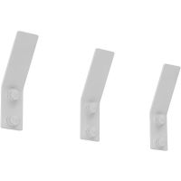 Комплект крючков Aquanet Магнум 336614 Белый матовый — фото 2, Крючки для полотенец