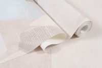 Обои Артекс Рандеву 10721-02 Винил на флизелине (1,06*10,05) Бежевый/Серый, Геометрия — фото 3, Обои для стен