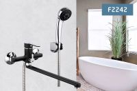 Товар: Смеситель для ванны Frap H42 F2242 универсальный Черный матовый Хром - фото 8 Смеситель для ванны Frap H42 F2242 универсальный Черный матовый Хром — фото 8, Смесители