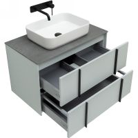 Тумба под раковину Allen Brau Reality 80 1.32005.PWM подвесная Папирус матовый — фото 46, Тумбы под раковину