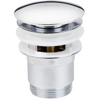 Донный клапан Kaiser 8040 click-clack Хром — фото 1, Донные клапаны