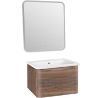 Тумба под раковину Runo Тоскана 80 00-00001417 Темное дерево — фото 3, Тумбы под раковину